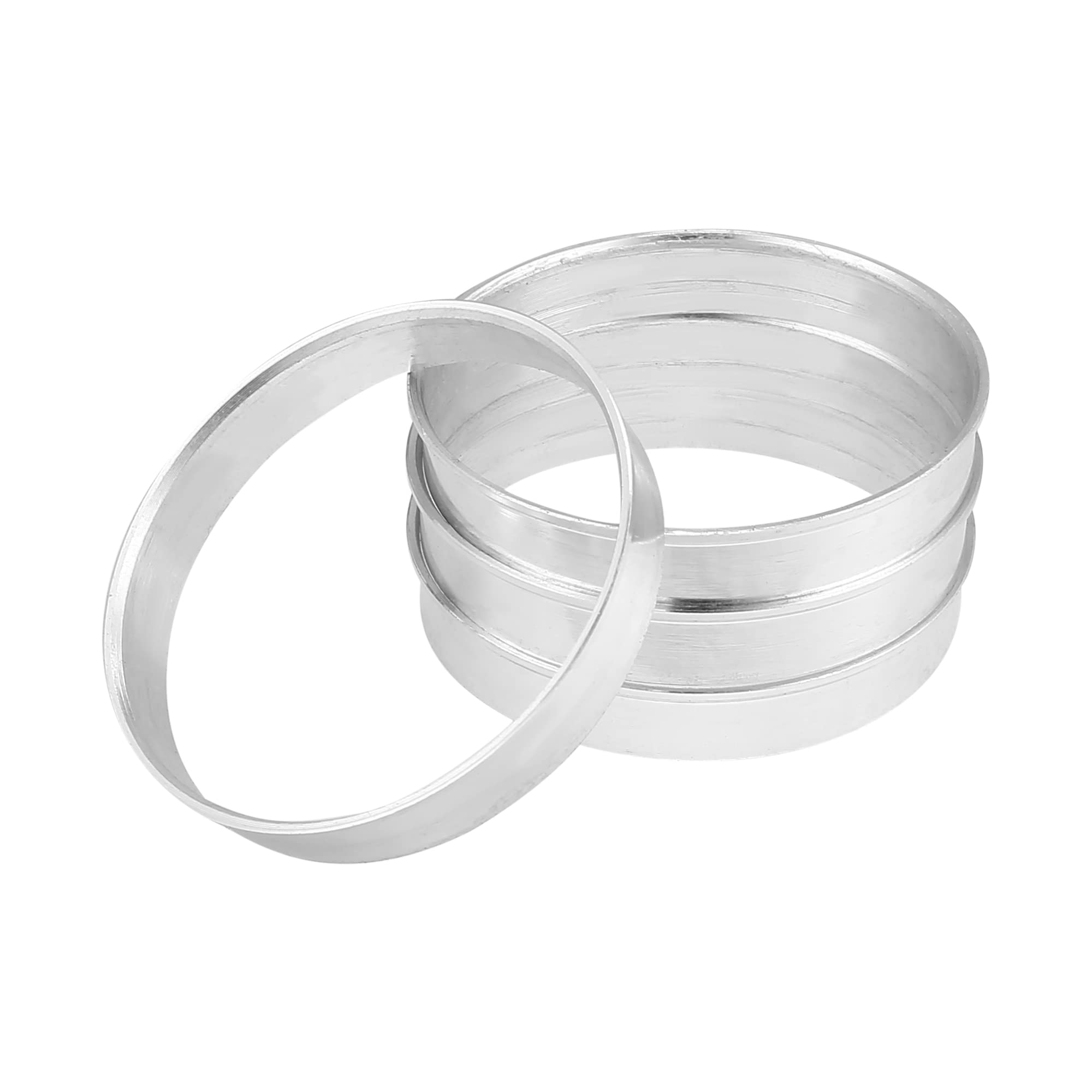 Photo 1 of X AUTOHAUX 4pcs OD 57.1mm to ID 56.1mm Aluminum Alloy Car Hub Centric Rings Wheel Bore Center Spacer