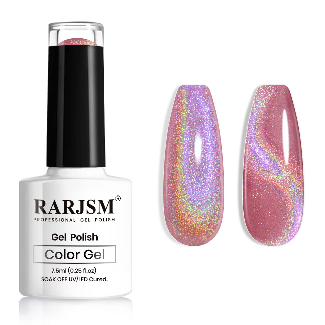 RARJSM Cat Eye Gel Nail Polish, Magnetic Gel Polish