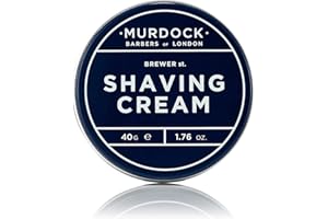 Murdock London Shaving Cream (Travel Size) | Rich Luxurious Texture Softens and Soothes | Made in England | 40g