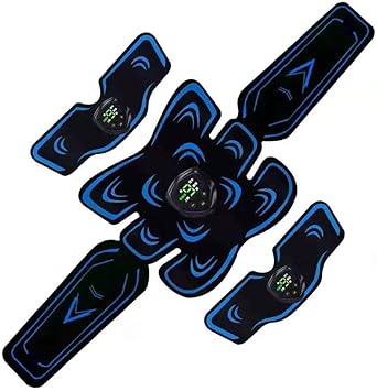 Amazon 最新強力版 液晶表示 Ems 腹筋ベルト 筋トレ 腹筋パッド 腹筋トレーニング ウェストベルト 充電式 交換用ジェルシート14枚付き 日本語説明書 Redfire Ems 腹筋ベルト