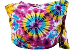 BENTHAI PRODUCTS BTP! Tie Dye Sling Crossbody Shoulder Bag Purse Hippie Hobo Cotton Bohemian Colorful Firework