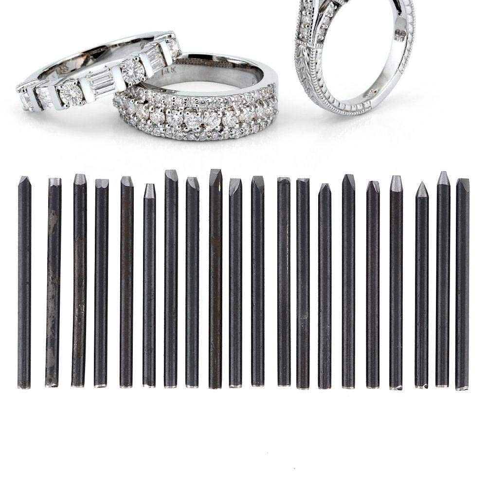 20pcs Metal Jewelry Anvil Chisel,Jewelry Punch Stamp Mold, Letter Stamps Punch Metal Stamping Kit, Anvil Chisel Equipment Kit,Jewelry Processing Making Carving Tools+Professional Jewelry Carving Tools