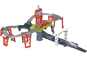 Thomas & Friends Diecast Toy Train Set Race for the Sodor Cup Track Playset with Thomas & Kana Engines for Pretend Play Kids Ages 3+ Years