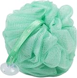 Omenluck 2Pcs Bath Ball Body Exfoliate Face Cleaning Green White PE Gentle view 3