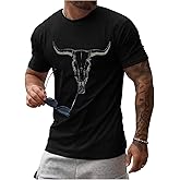 CJQCJQ Round Neck Graphic Tees for Men Summer Fall Short Sleeve T-Shirt Basis Tops Blouse