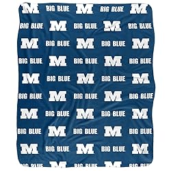 Millikin University Big Blues Logo Pattern Silky