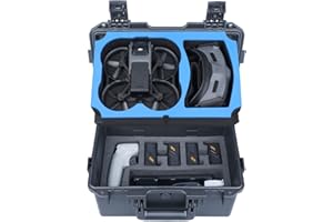 Lykus AT100 Waterproof Hard Case for DJI Avata, Goggles 2, and Motion Controller, Dual-Layer Foam Insert, Compact and Light [CASE ONLY]
