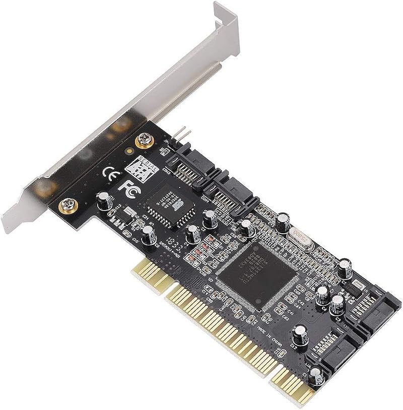 Diyeeni 4-Port PCI SATA RAID Controller Card 1.5Gbps with Low Profile