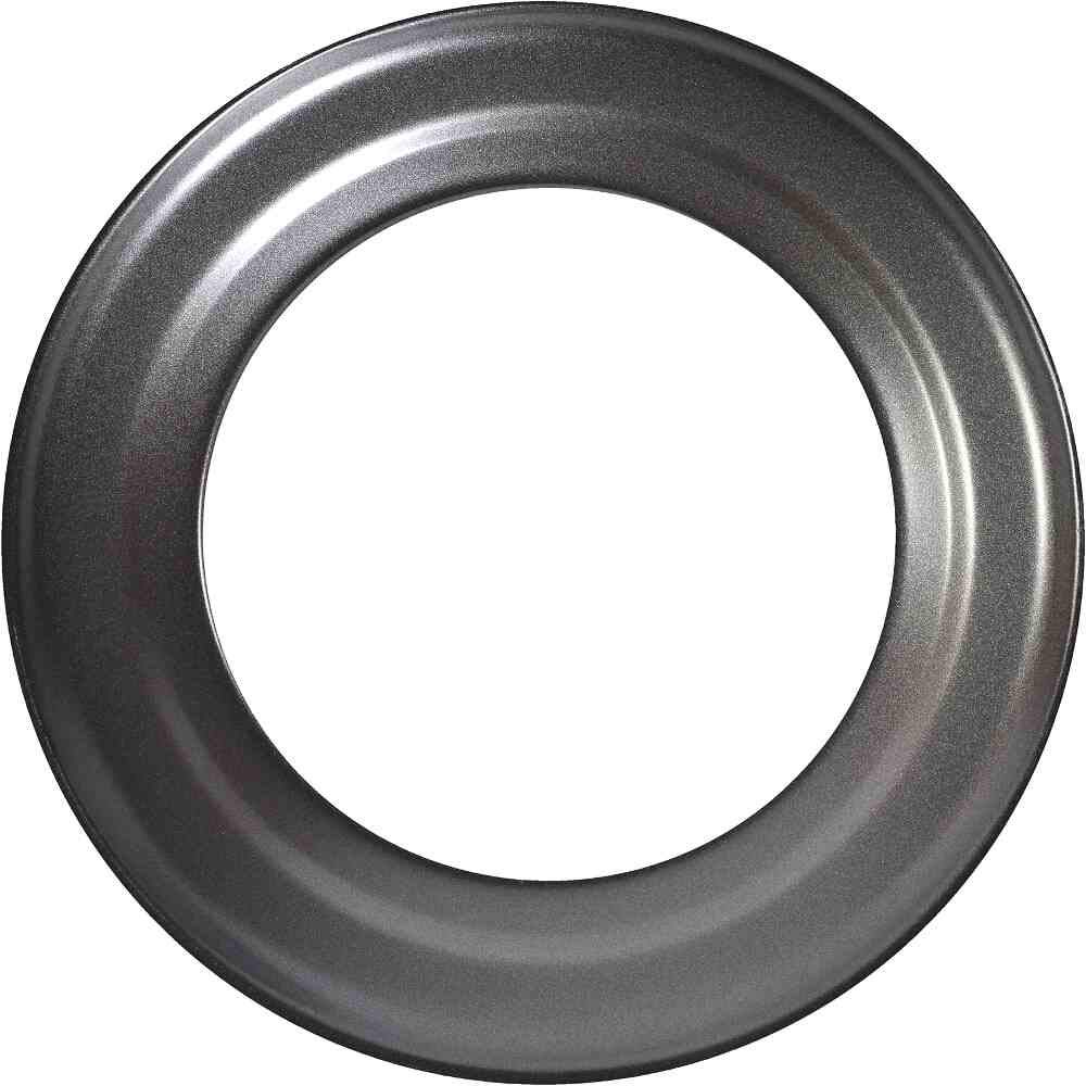 FIREFIX RD150/R Stove Pipe Rosette for 2mm Stove Pipes/Flue Pipes 150mm Diameter for Stoves and Fireplaces Senotherm Dark Grey Rigid Black