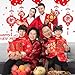 Whaline Chinese New Year Window Clings Decal Wall Stickers 2019 Spring Festival Decorations Removable Art Décor for Home Restaurant Store Party Supplies