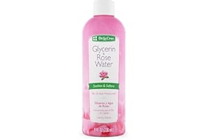 De La Cruz Glycerin and Rose Water, No Parabens or Artificial Colors, Made in USA 8 FL. OZ.