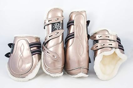 rose gold riding boots