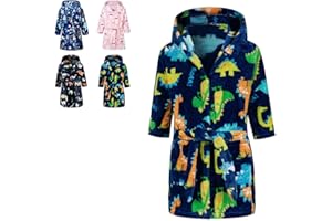 Kids Bathrobes Toddler Cartoon Animal Robes Boys Sleepwear Girls Children Pajamas 2-9 years