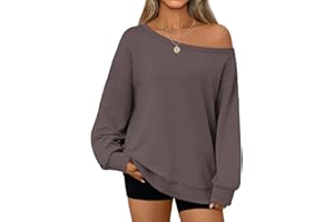 Eniloyal Women Off The Shoulder Oversized Sweatshirts Long Sleeve Tops Trendy Fall Fashion Clothing Pullover Sweater