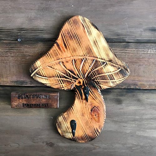 Mushroom Wall Decor with Hooks