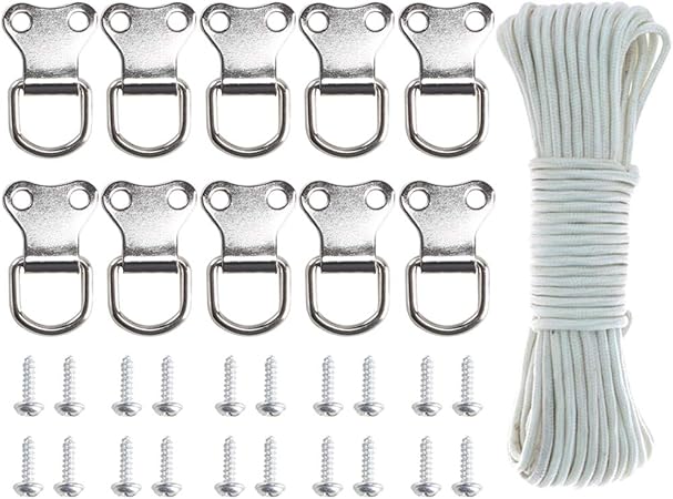 200 Gancini Per Quadri - Ganci Metallici Con Viti Per Appendere Foto, Cornici E Poster | Set Completo - Foto 13