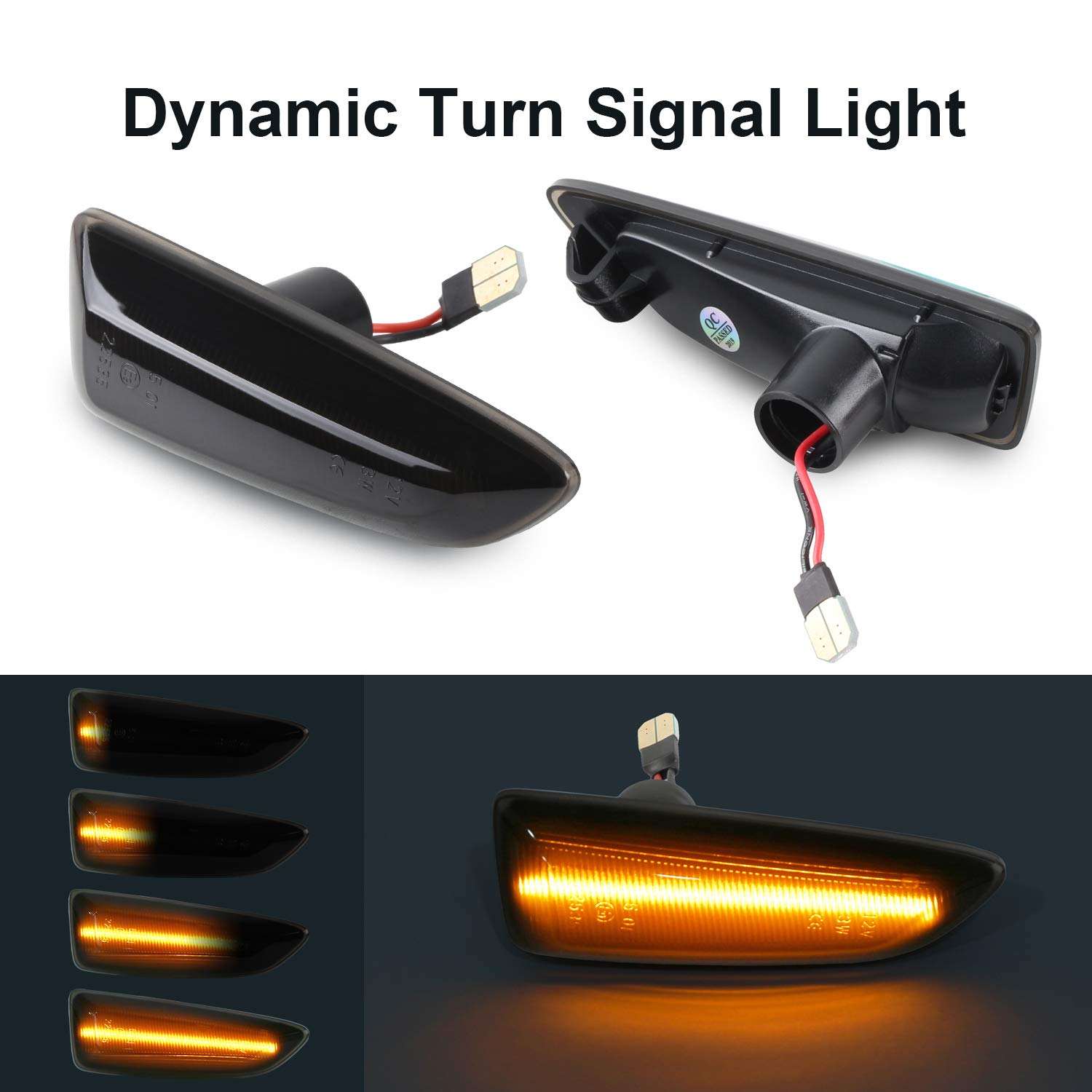 Oz Lampe Turn Signal Light Dynamic Side Indicator Flowing Side Marker Repeater Smoke Compatible With V Auxhall O Pel Astra J Astra J K Zafira C Insignia B Grandland X Buy Online In Bermuda At