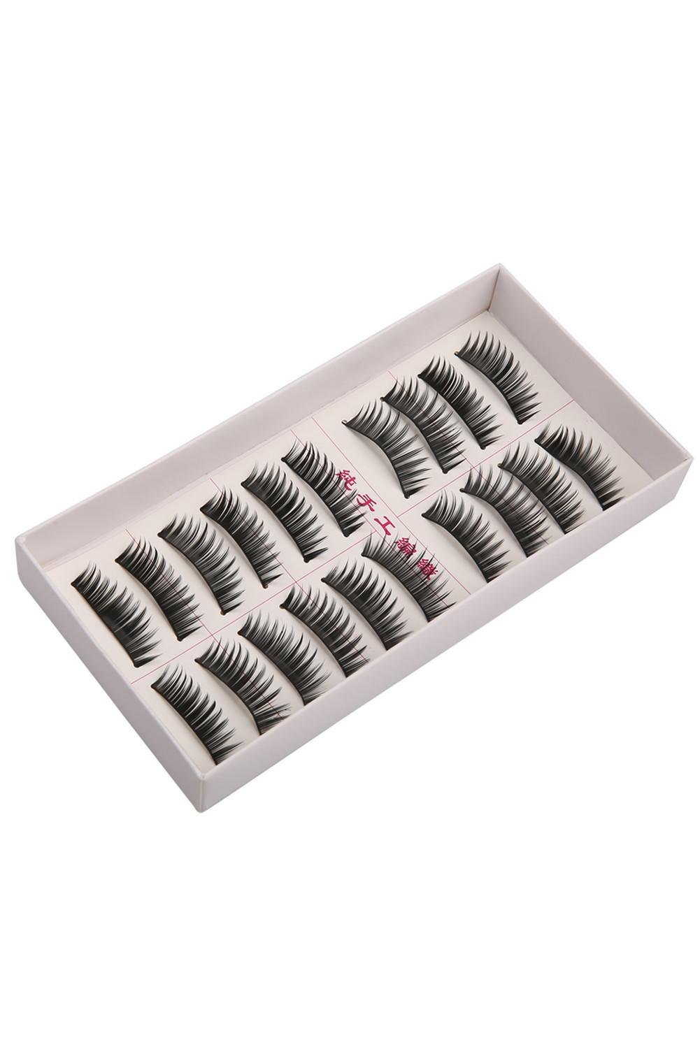 olseti Bulges 10 Pair Thick Long False Eyelashes Eyelash Eye Lashes Voluminous Makeup Lash Enhancers & Prim Active Dresses