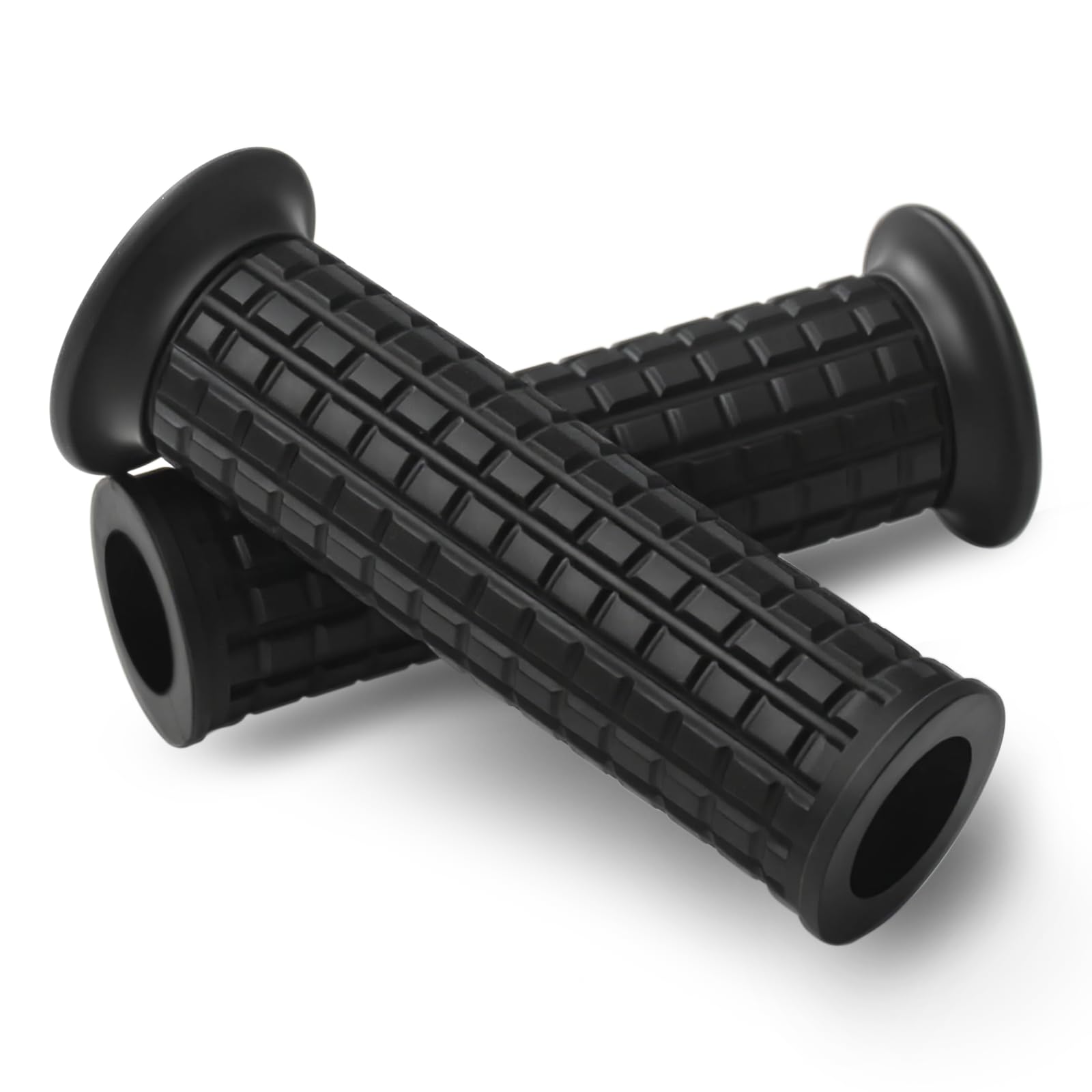 Photo 1 of 22mm (7/8") Universal Vintage Motorcycle Hand Grips,Open End Anti Slip TPU Handlebar Grips for Cafe Racer Cruiser Dirt Bike Bar End Mirrors Not for Bicycles