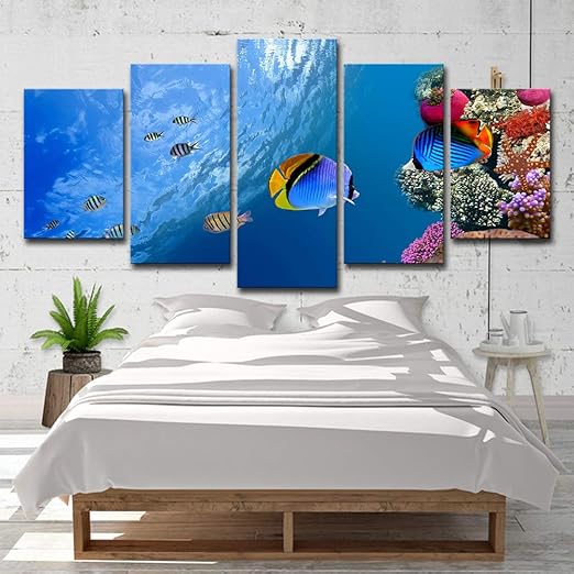 Mar Tropical Cuadros En Lienzo Arte De Pared Hermoso Mundo