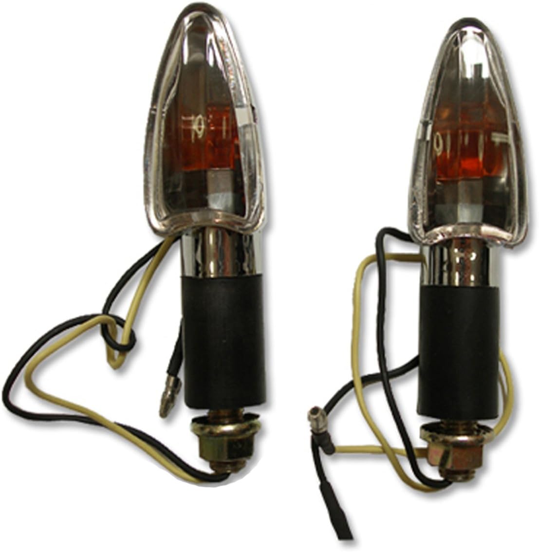 Chrome Arrow Motorcycle Turn Signals Indicator Blinker Lights Pair (2 lights) for Harley Davidson Road King