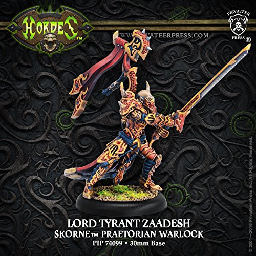 Hordes: Skorne - Lord Tyrant Zaadesh Warlock (White Metal)