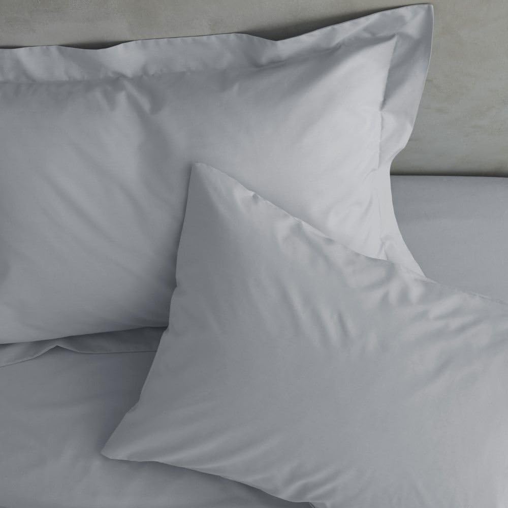 Catherine Lansfield Easy Iron Percale Standard Pillowcase Pair Grey, Gray - Image 3