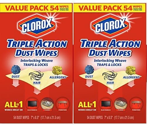 Clorox Triple Action Dust Wipes, 108 Count