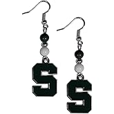 NCAA Fan Bead Dangle Earrings