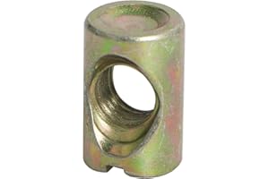 Aopin Barrel Nuts Cross Dowels Slotted Nuts for Furniture Beds Crib Chairs, M8 x 17mm, 30Pcs