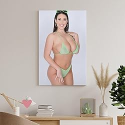 HBHCLXN Angela White Bikini Sexy Poster Hot Girl