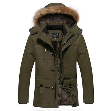 Amazon マウンテンパーカー 裏起毛 メンズ ミリタリー ダウン