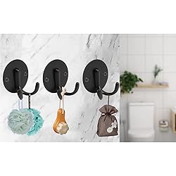 Vanloory Bath Towel Hooks, 5 Pack Double Strong