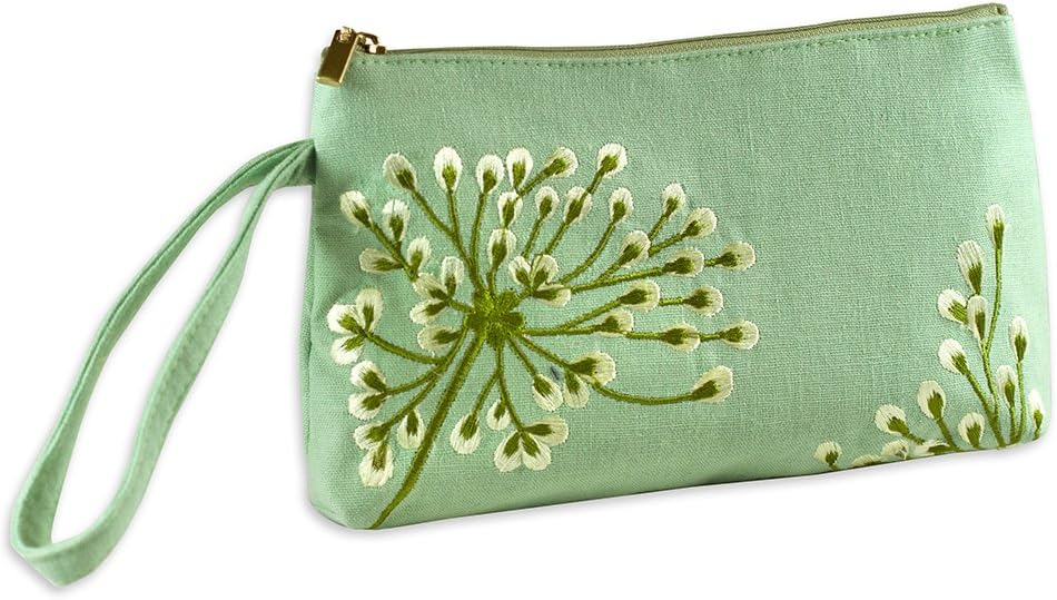 Wristlet Purse - Embroidered Dandelion