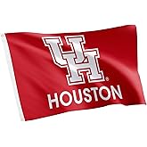 Desert Cactus University of Houston UH Flag - 3 x 5 Feet Cougars Banner, Indoor/Outdoor Durable Fabric, 100% Polyester Design (Style B)