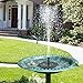 Solar Fountain with Battery Backup, FEELLE 2.5W Standing Solar Bird Bath Fountain Water Pump for Birdbath, Pond, Pool, Garden
