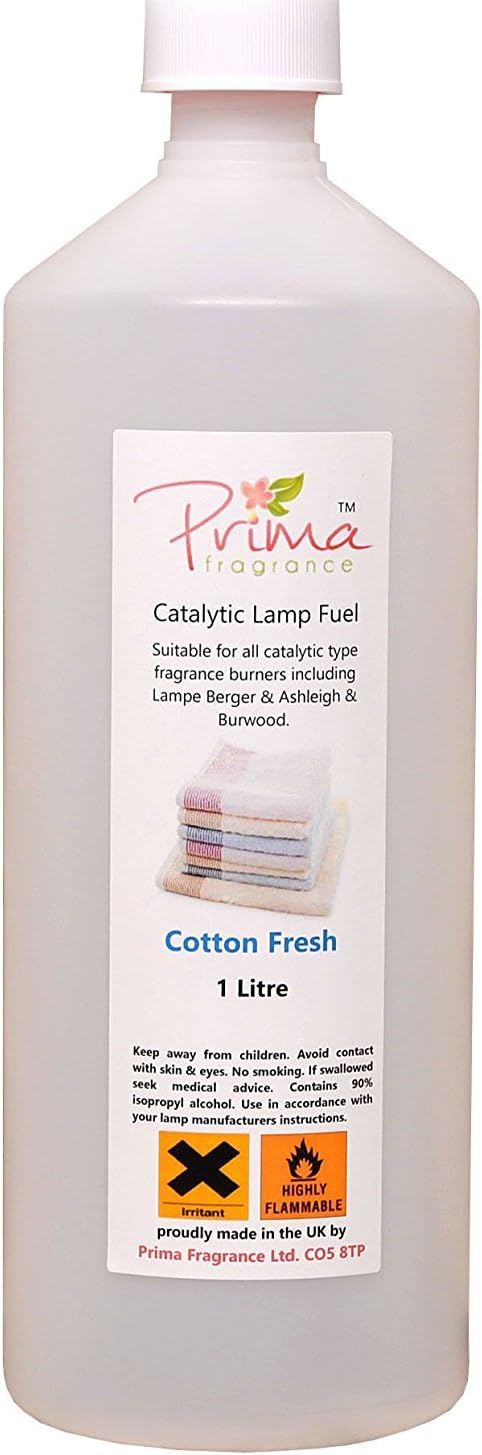 Prima Fragrance Catalytic Lamp Fragrance Oil, Fresh Cotton, 1 Litre