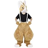 HAOAN Plush Faux Fur Bunny Costume Rabbit Masks Paw