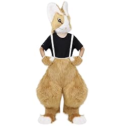 HAOAN Plush Faux Fur Bunny Costume Rabbit Masks Paw