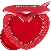 lilybyred Luv Beam Cheek Balm | Heart-Shaped Korean Cream Blush, Semi-Matte Finish, Long-Lasting, Blendable & Buildable, Soft Creamy Texture, Lightweight, Natural Flush, 0.12 oz. (04 Heart Attack Red)