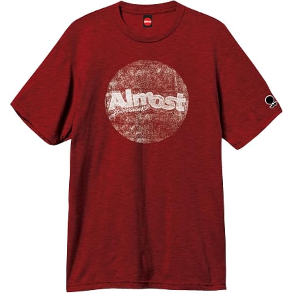 Almost Crusty Circle Xlarge Brick Black Heather Short Sleeve