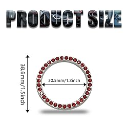BEYPOVK 2 PCS Car Engine Start Button Crystal