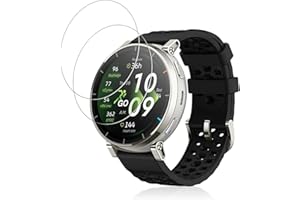 NOUKAJU [2pack] Screen Protector for Amazfit Active 3 Premium, Tempered Glass Protector, HD Tempered Glass,9H Hardness Scratc