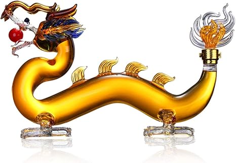 Amazon ウイスキーカラフェ グラスストッパー付き スコッチウイスキーリキュールウォッカカラードラゴンワインデカンタ用1000ml そば徳利 オンライン通販