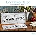 Gather, Welcome, Farmhouse Stencil Set | Large Beautiful Calligraphy Stencils for Painting on Wood | DIY Rustic Decor, Wedding Signs, Kitchen & Porch Stenciled French Country Word Signs