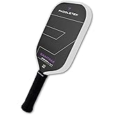 Paddletek Bantam TKO-CX 14.3mm Pickleball Paddles with Polymer Honeycomb Core - Unidirectional Carbon Fiber – Torsional Weighting & High Tack Performance Grip - USAPA Approved - 5.75 Inch Handle