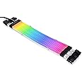 Lian Li Strimer Plus V2 Triple 8 Pin (PW12-PV2) -Addressable RGB VGA Power Cable (No Controller Included) -for Triple 8 PIN GPU Connector For Personal Computer, PW12-PV2 Black