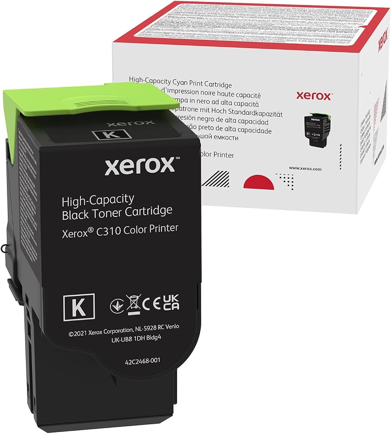 Xerox C310 C315 Black High Capacity Toner Cartridge 8000 Pages 006R04364