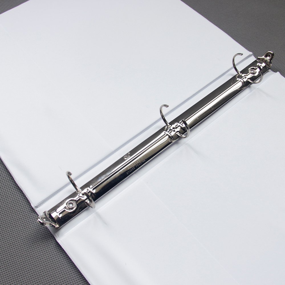 White 4 COMIX A2130 Basics Durable View Binder 3 Ring Binder 200Sheet