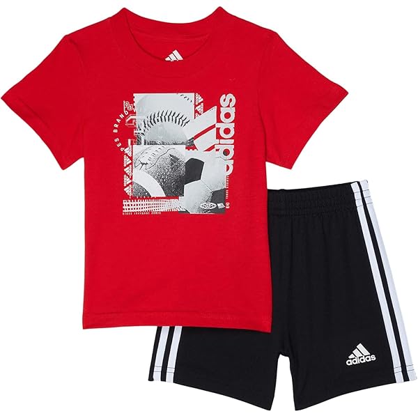 Amazon.com: Nike Little Boys Dri-FIT Graphic Tee & Shorts 2